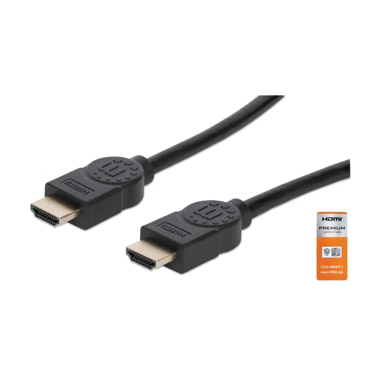 Cable de Video Manhattan 354837 HDMI 1M 4K 60Hz 354837