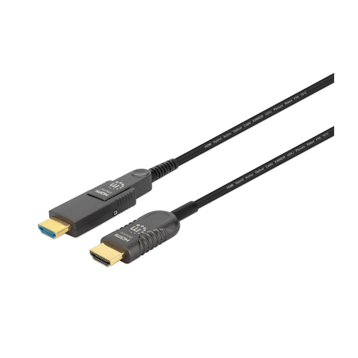 Cable Manhattan 355193 HDMI a HDMI Micro HDMI 30m Negro 355193