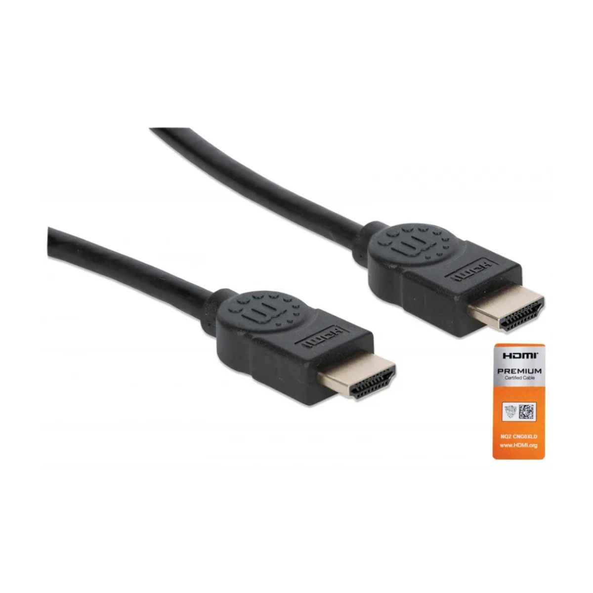 Cable de Video Manhattan 355346 HDMI 18M 4K 60Hz 355346