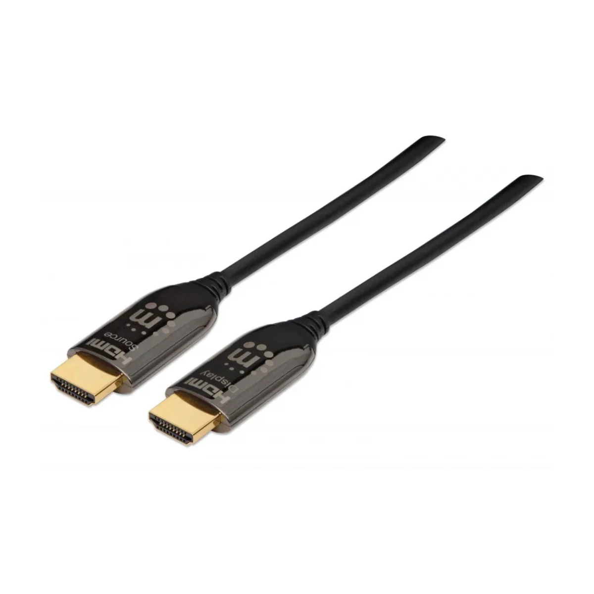 Cable HDMI Manhattan 355445 optico 50 Mts Macho a Macho Negro 355445