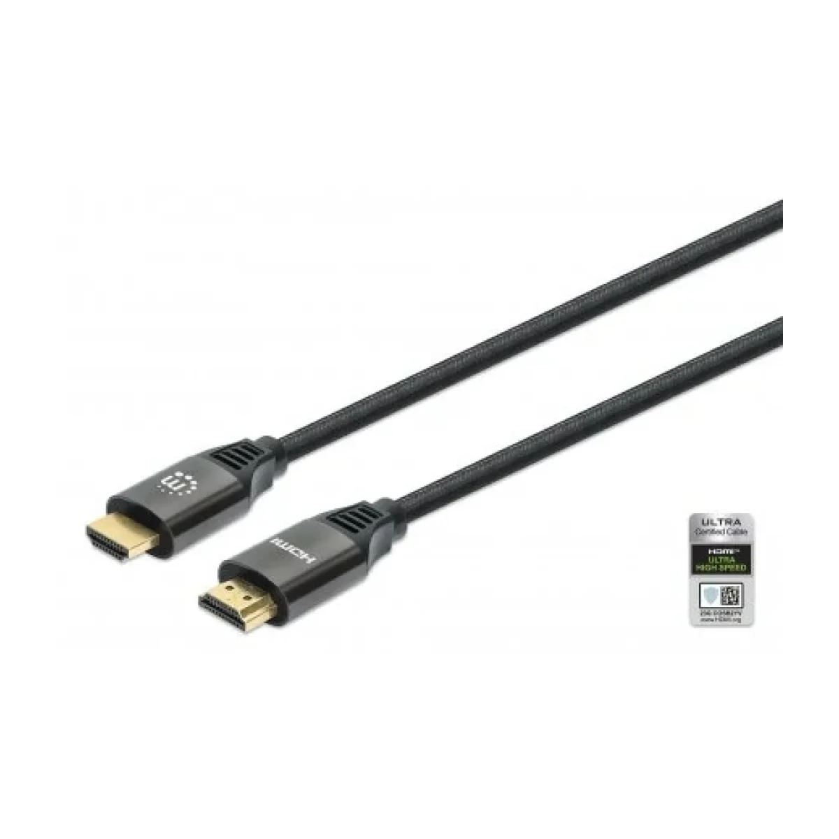 Cable de Video Manhattan 355940 HDMI 2M 8K 60Hz Con Ethernet 355940