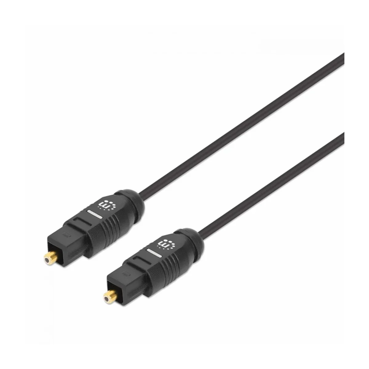 Cable de Audio Digital optico Manhattan 356077 Toslink Macho 2m Negro 356077