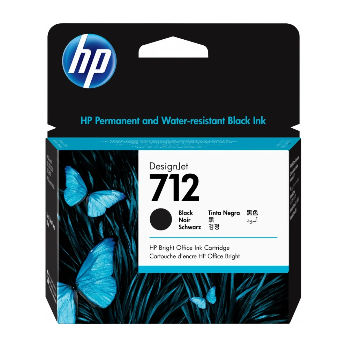 Cartucho de Tinta HP 712 Negro DesignJet Original 3ED71A 3ED71A