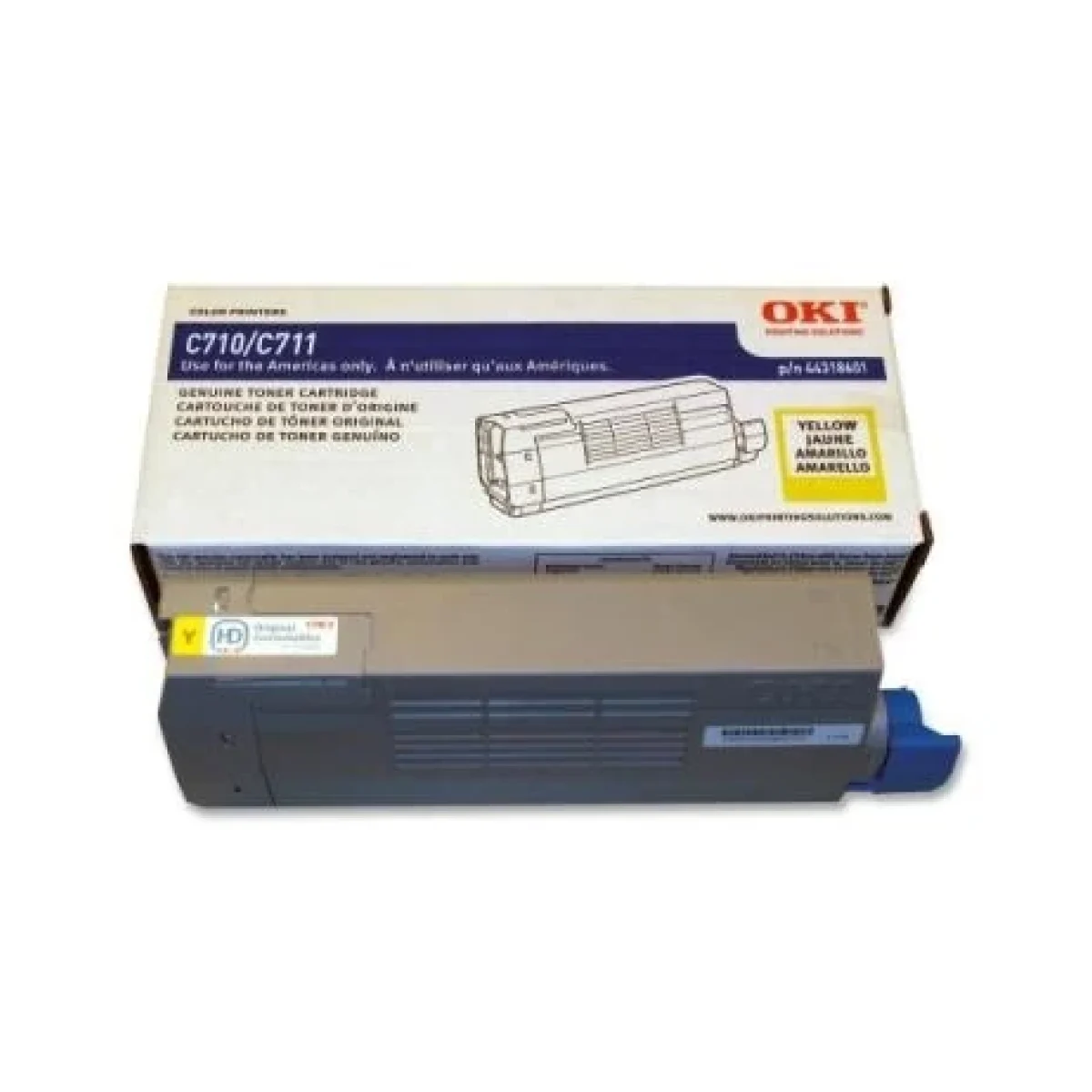 Toner OKIDATA 44318601 Amarillo 44318601 44318601