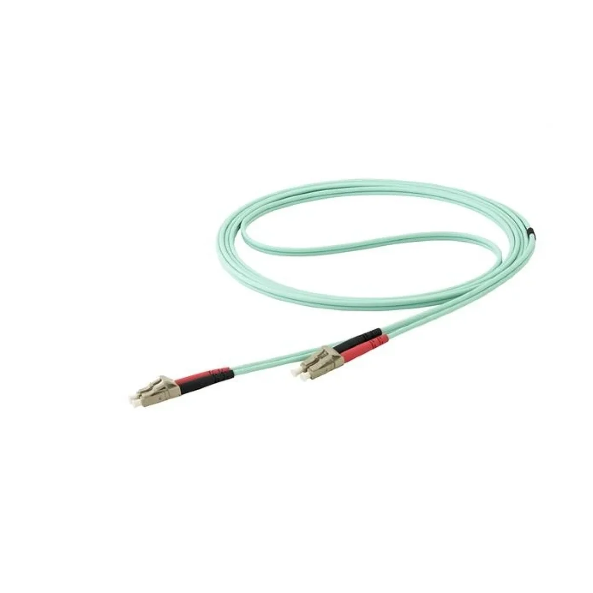 Cable de Fibra optica StarTechcom LC Duplex Multimodo 15M Aqua 450FBLCLC15