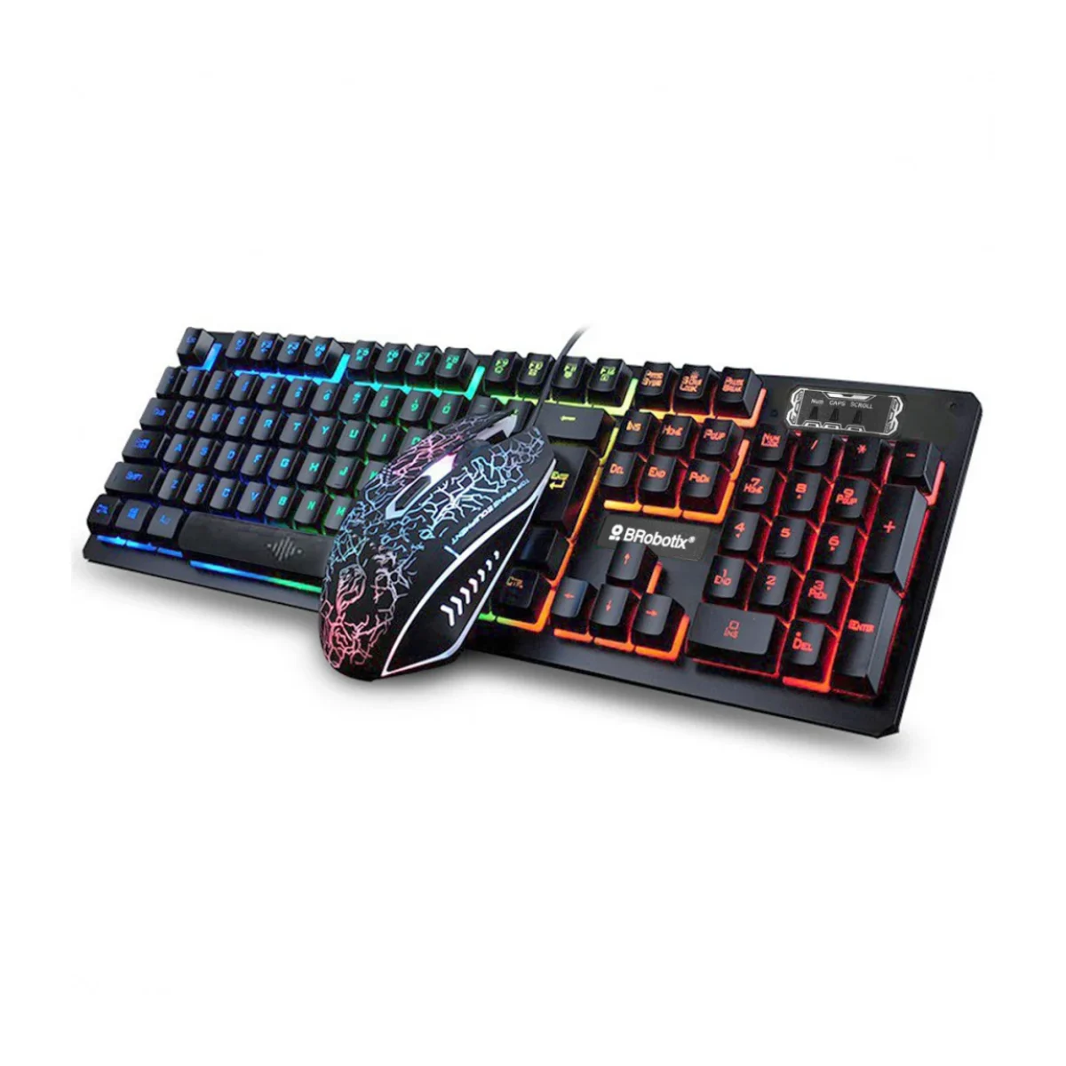 Kit Gamer Brobotix 458977 Teclado Mouse RGB Alambrico 458977