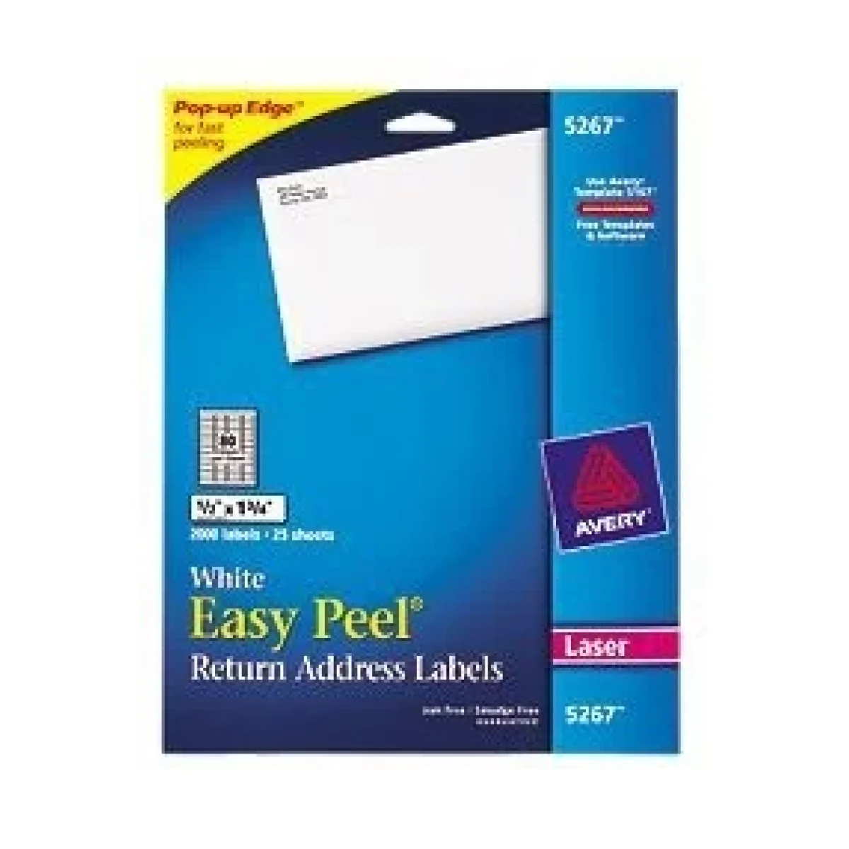 Etiqueta Avery 5267 Blanca Permanente Laser 80 eti 5267