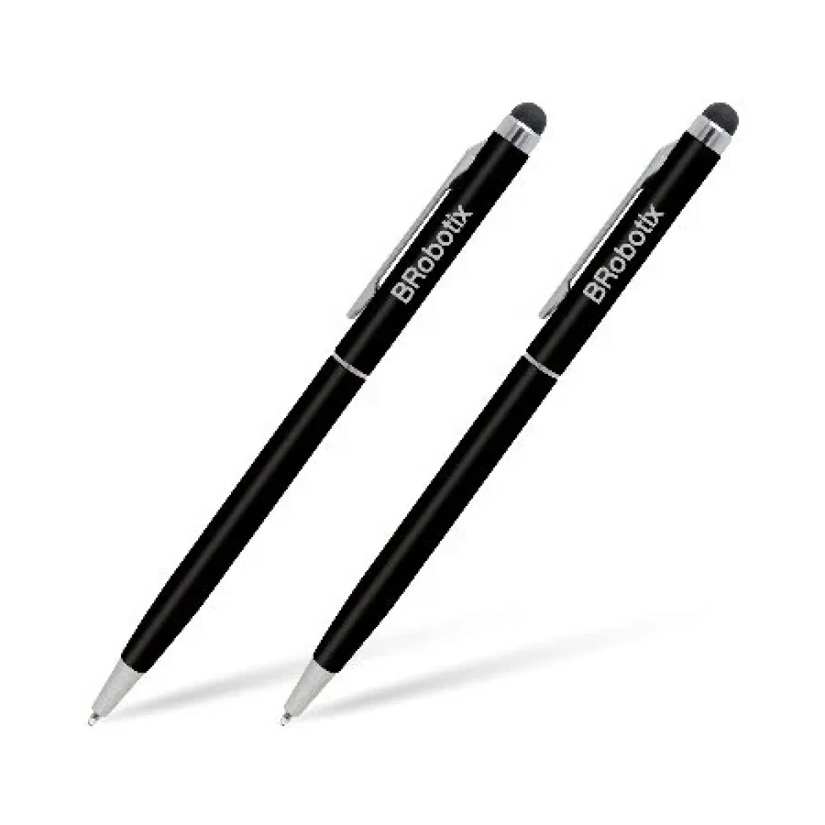 Pluma Stylus BRobotix 6000403 Tinta Negra Punta de Goma 2 Piezas Negra 6000403