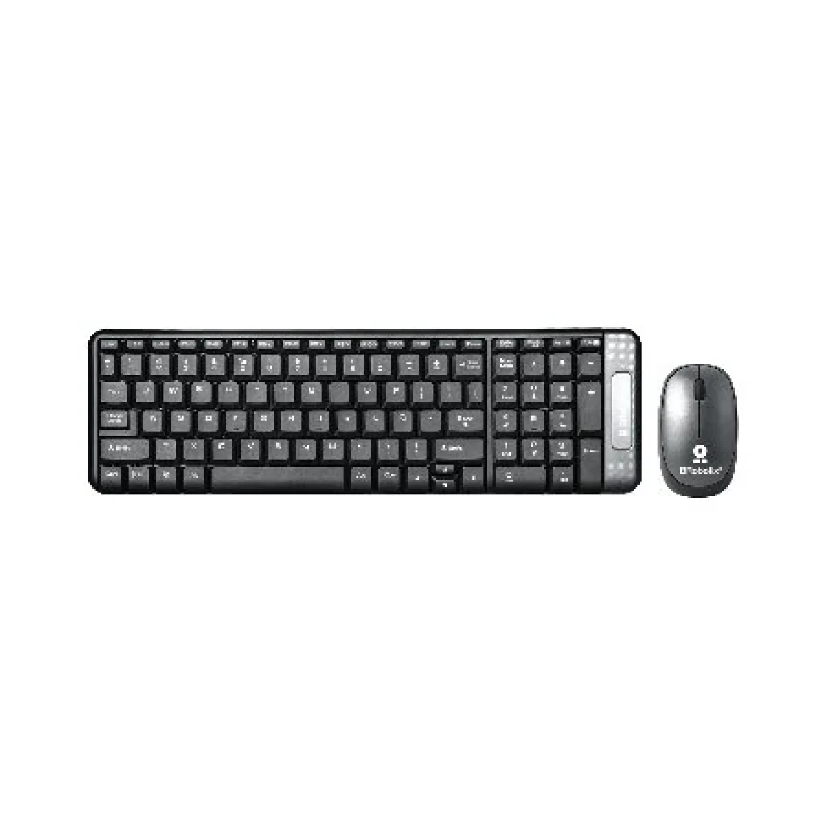 Kit de Teclado y Mouse BRobotix 6000625 Inalambrico USB Multimedia Espanol Gris 6000625