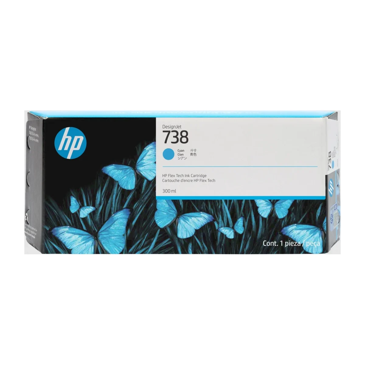 hp tinta designjet cian 676m6a