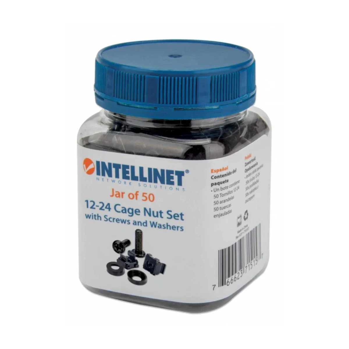 Kit Intellinet 50 Tornillos Enjaulados 12 24 715157