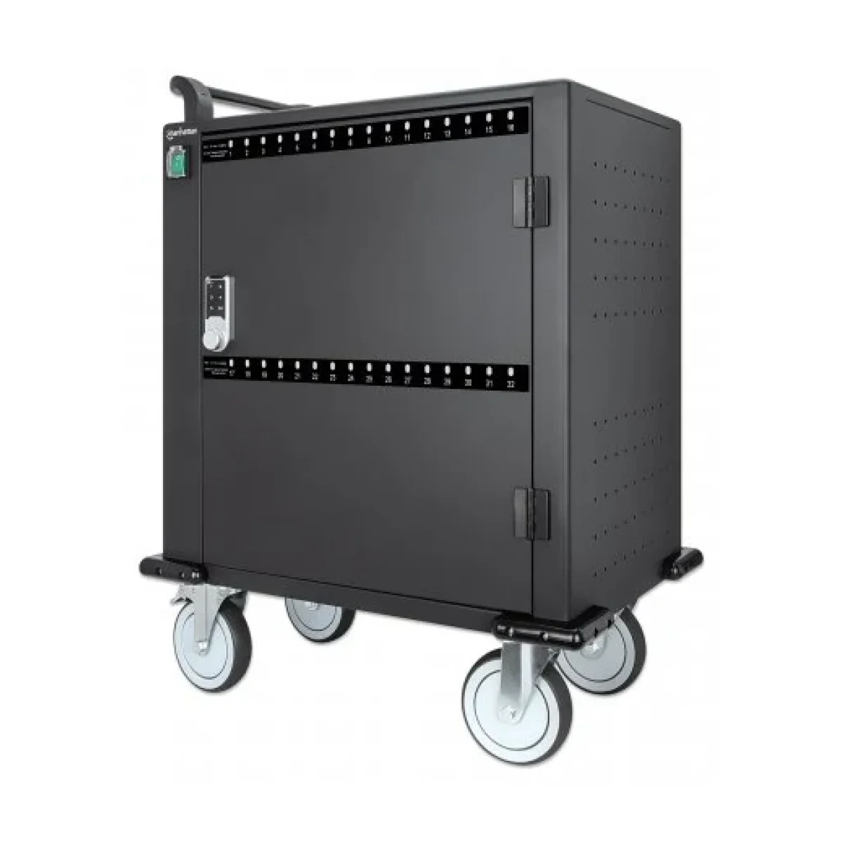 gabinete carga 32 puertos usb c puerta metal 716000