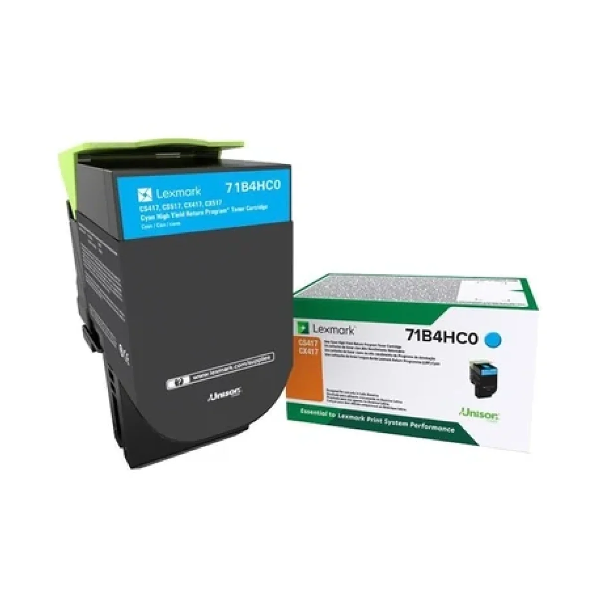 Toner Lexmark 71B4HC0 Cian Alto Rendimiento 71B4HC0