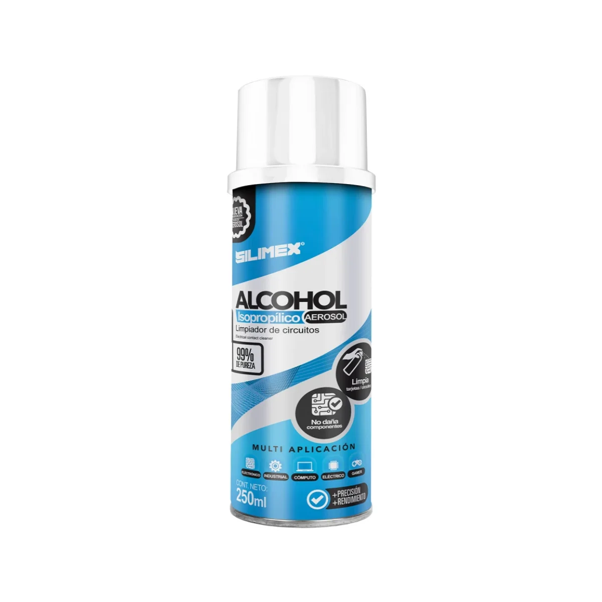 Alcohol Isopropilico Silimex 250ml Aerosol 750300219631