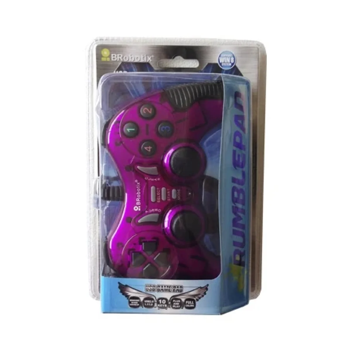 Control BRobotix RumblePad Alambrico Morado 751899 751899M
