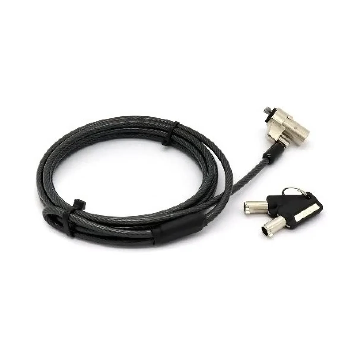 Candado BRobotix 764465 Para Laptop Llave Redonda 18 M Negro 764465