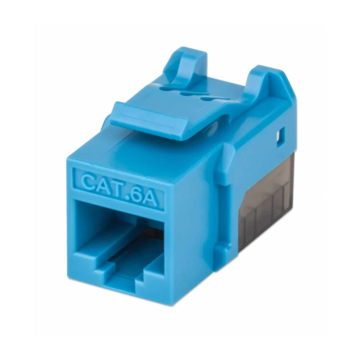 Jack Intellinet Cat6a RJ 45 Azul con Negro 772334