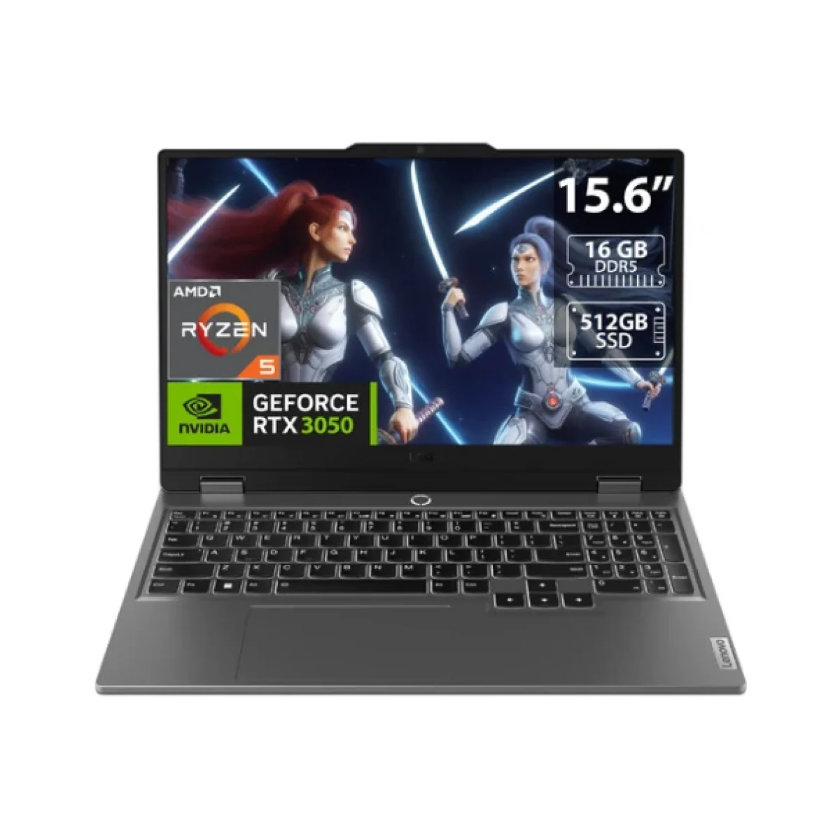 laptop lenovo gamer loq 15arp9 ryzen 5 7235hs 16gb 512gb 83jc0079lm