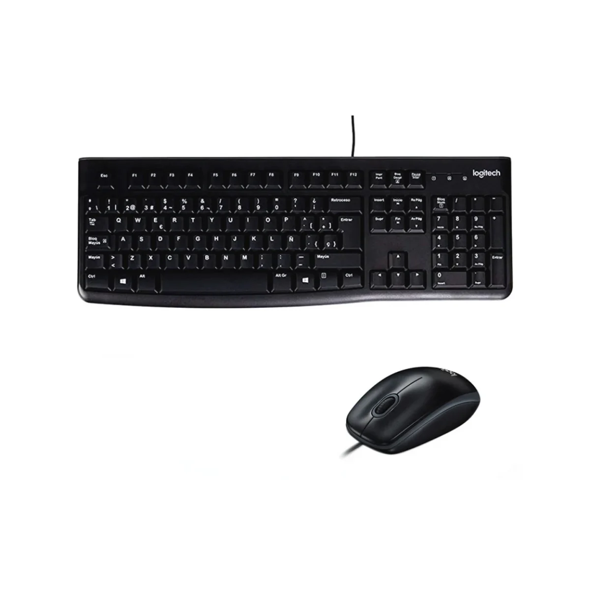 Teclado y Mouse Logitech MK120 Alambrico USB Negro 920 004428