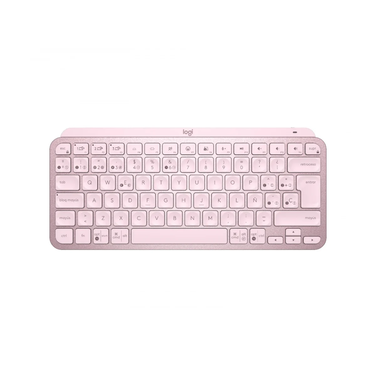 Teclado Logitech MX Keys Mini Inalambrico Rosa 920 010478