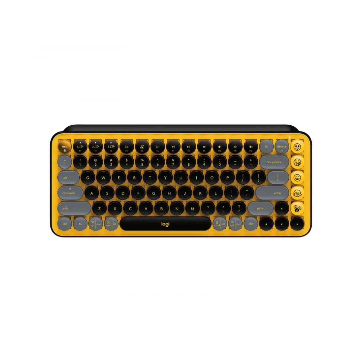 Teclado Logitech Pop Keys Inalambrico Bluetooth Ingles Multimedia Amarillo 920 010713