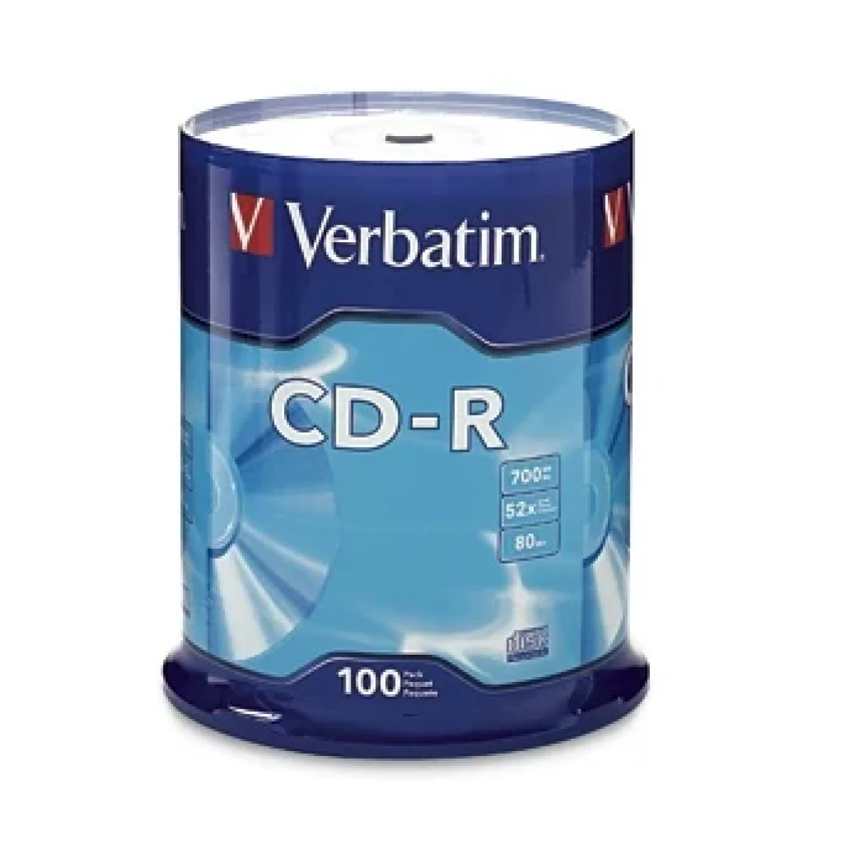 CD R Verbatim 52X 700MB Paquete de 100 Piezas 94554