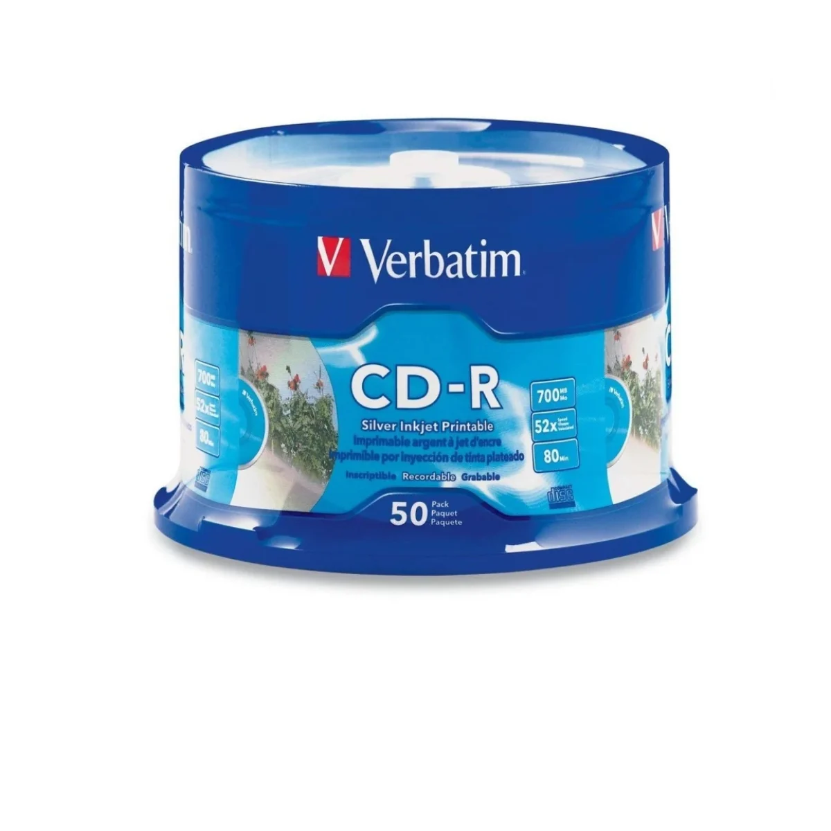 CD R Verbatim 52X 700MB Paquete de 50 Piezas 95005