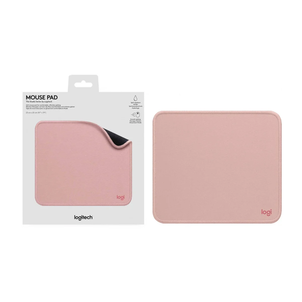 Mouse Pad Logitech Studio Series 230x200x2mm Antideslizante Rosa 956 000037