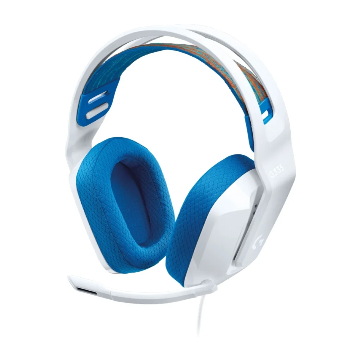 Diadema Gamer Logitech G335 Alambrico Microfono Blanco con Azul 981 001017