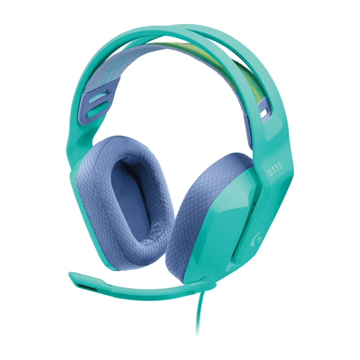 Diadema Gamer Logitech G335 Alambrico Microfono Menta 981 001023