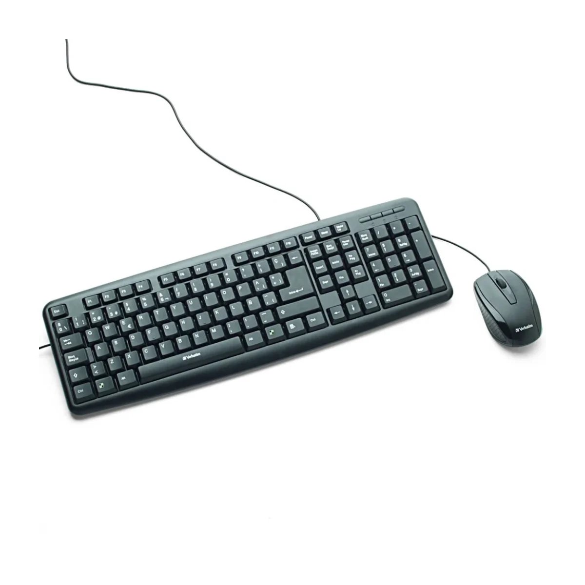 Teclado y Mouse Verbatim 98111 Alambricos USB Negro 98111
