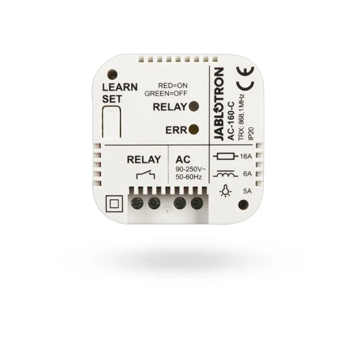 Rele de Alimentacion Jablotron AC 160 C Inalambrico Multifuncion IP20 AC 160 C