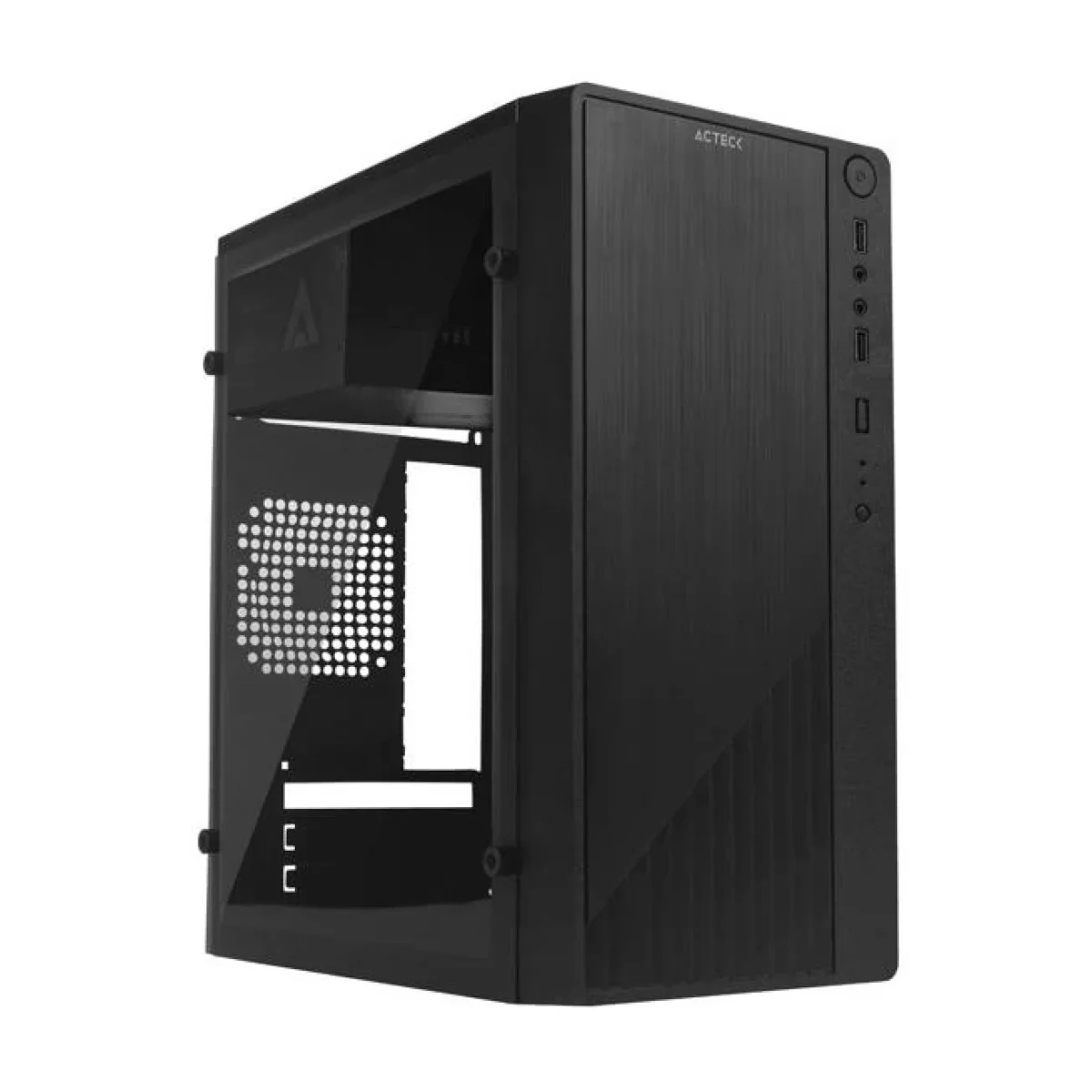 Gabinete Acteck KIOTO GC220 Mini Torre Micro ATX Mini ITX Fuente 500W Negro AC 933063