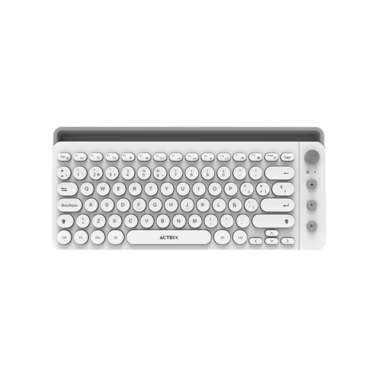 Teclado Acteck TI685 Inalambrico Espanol Multimedia Blanco AC 934190
