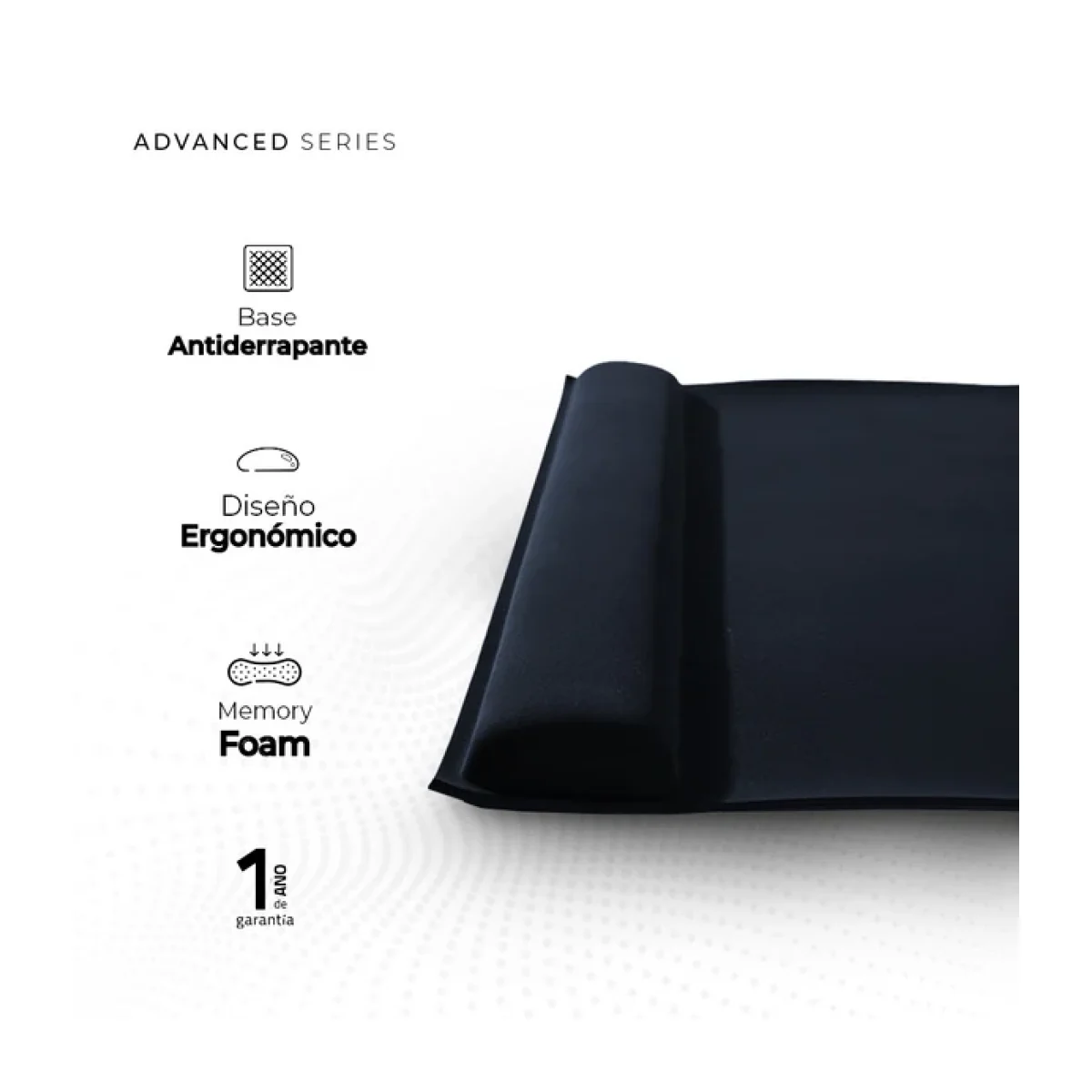 Mouse Pad Acteck Cushy Plus DR450 665x31x65cm Reposamunecas Grafito AC 934343