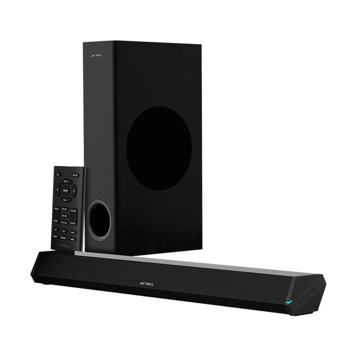 Barra de Sonido Acteck Dynamic Trim BS670 Alambrico Subwoofer Bluetooth USB AC 935913