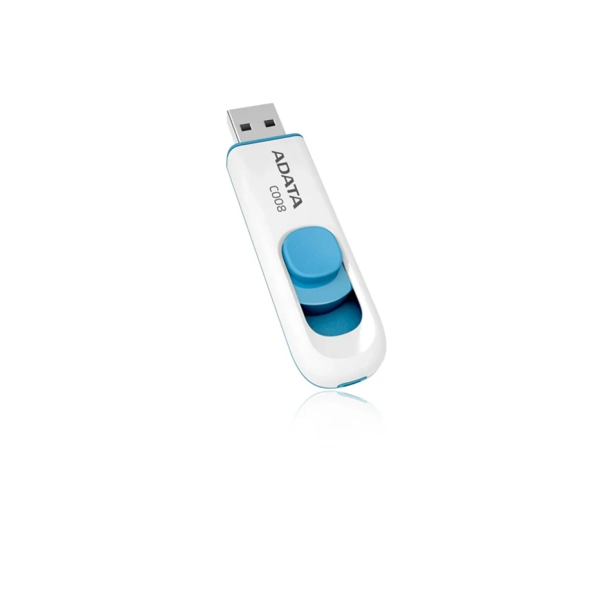 Memoria Usb Adata C008 16Gb Usb 20 Blanco Con Azul AC008 16G RWE