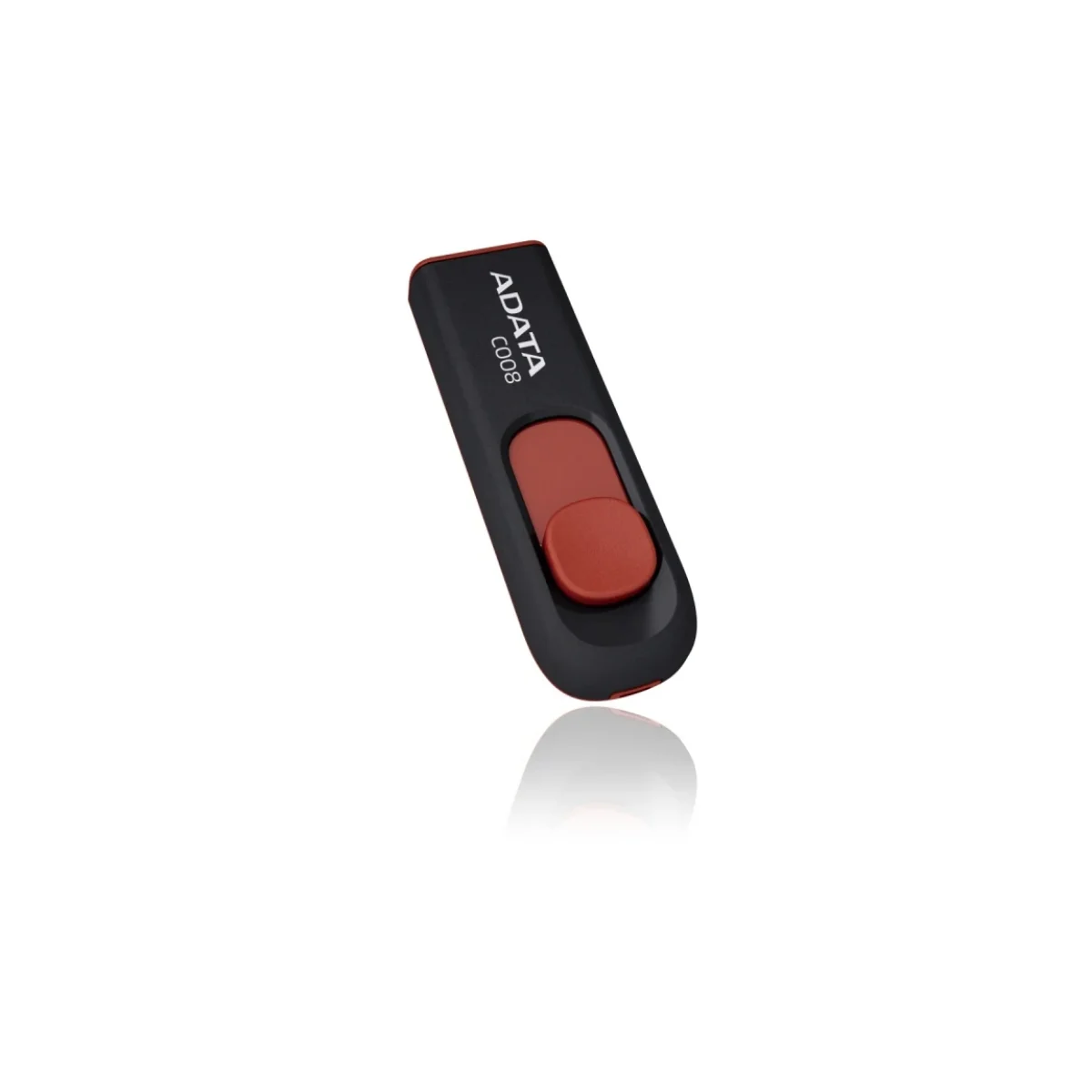 Memoria USB ADATA C008 64GB USB 20 Negro Rojo AC008 64G RKD