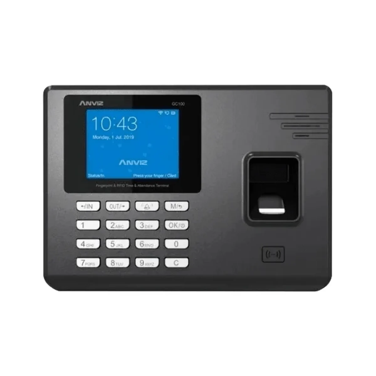 Terminal Biometrica Anviz AN GC100 28 1000 Huellas 1000 Tarjetas 100000 Registros TCP IP AN GC100