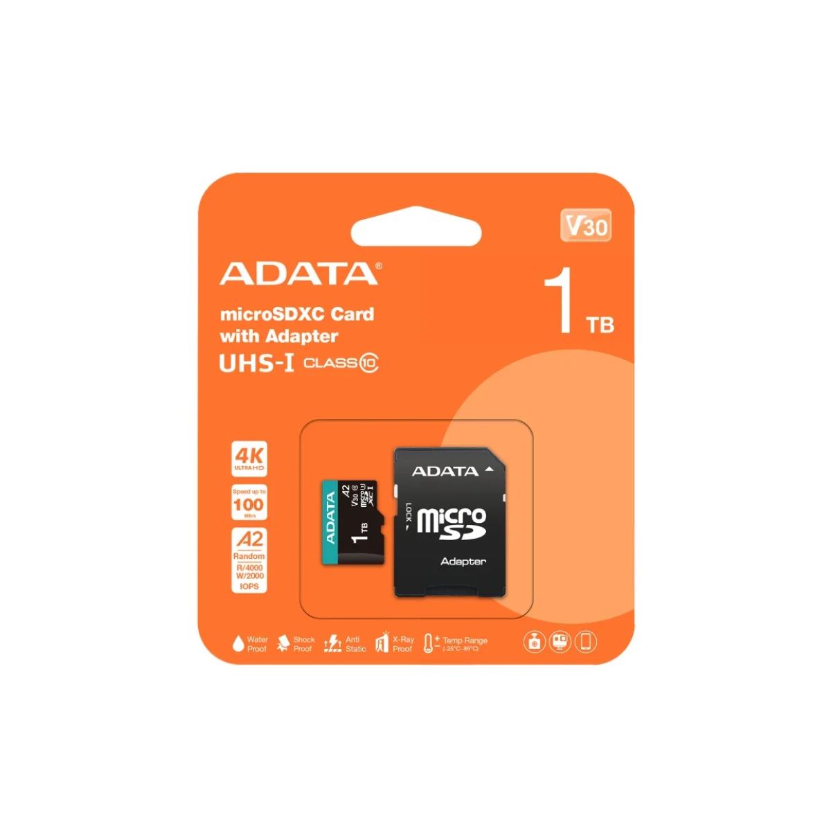 Memoria MicroSDXC ADATA Premier Pro 1TB Clase 10 C AUSDX1TUI3V30SA2 RA1