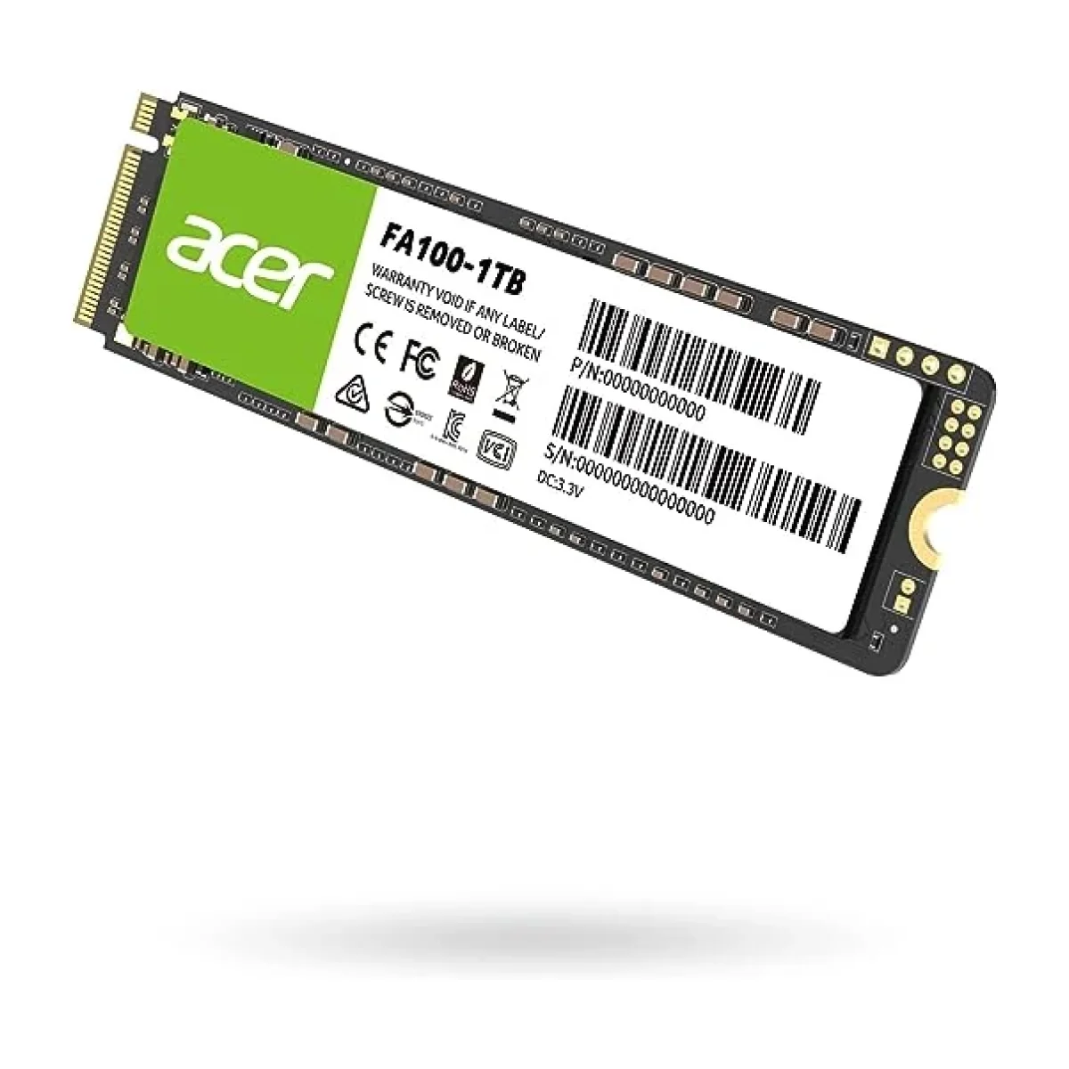 Unidad de Estado Solido Acer FA100 M2 1TB PCI E 3x4 BL9BWWA120