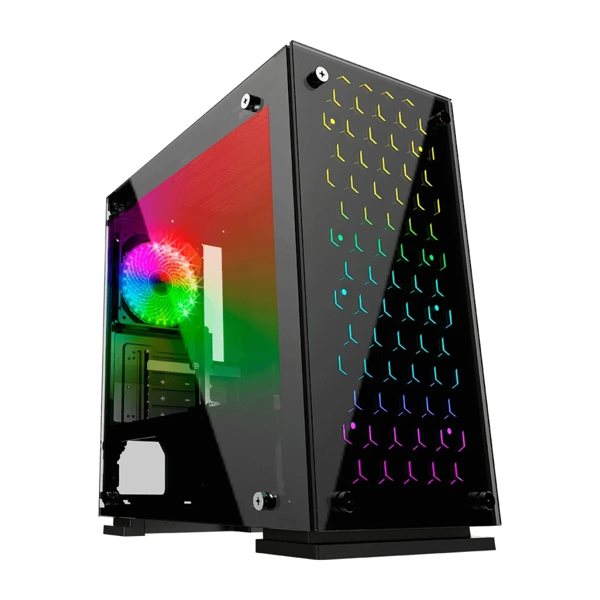 Gabinete Gamer Balam Rush Talos Micro Atx Mini Itx 3 Ventiladores Ventana Lateral Negro BR 922968