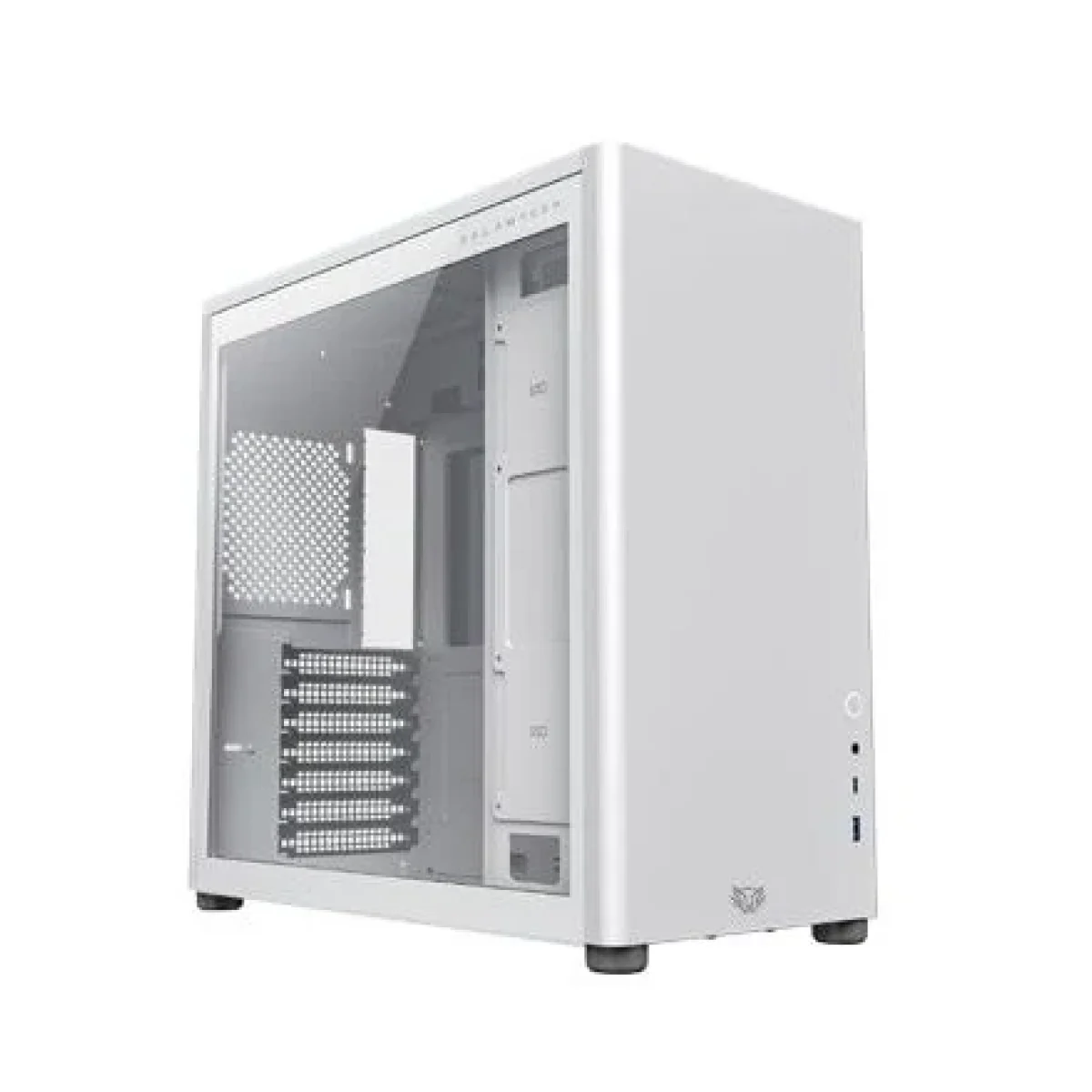 Gabinete Gamer Balam Rush ERIS FROST GM985 Media Torre ATX Micro ATX Mini ITX Panel Lateral Blanco BR 935678