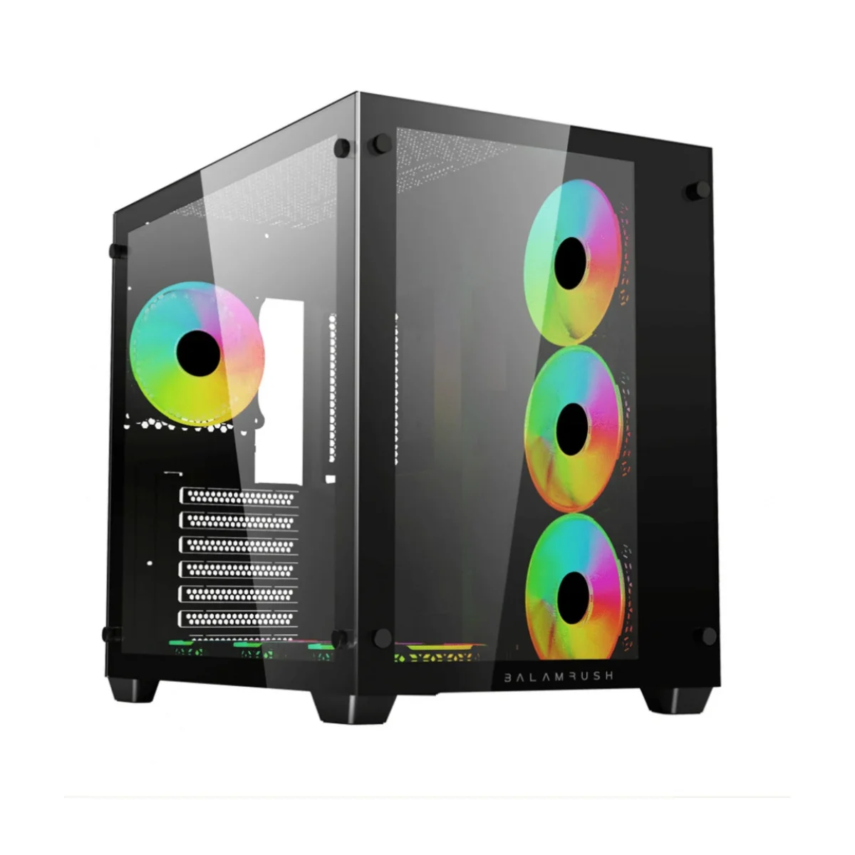 Gabinete Gamer Balam Rush Tank Pro GM930 Micro Torre Micro ATX Mini ITX 4x Ventiladores Panel Lateral BR 935944