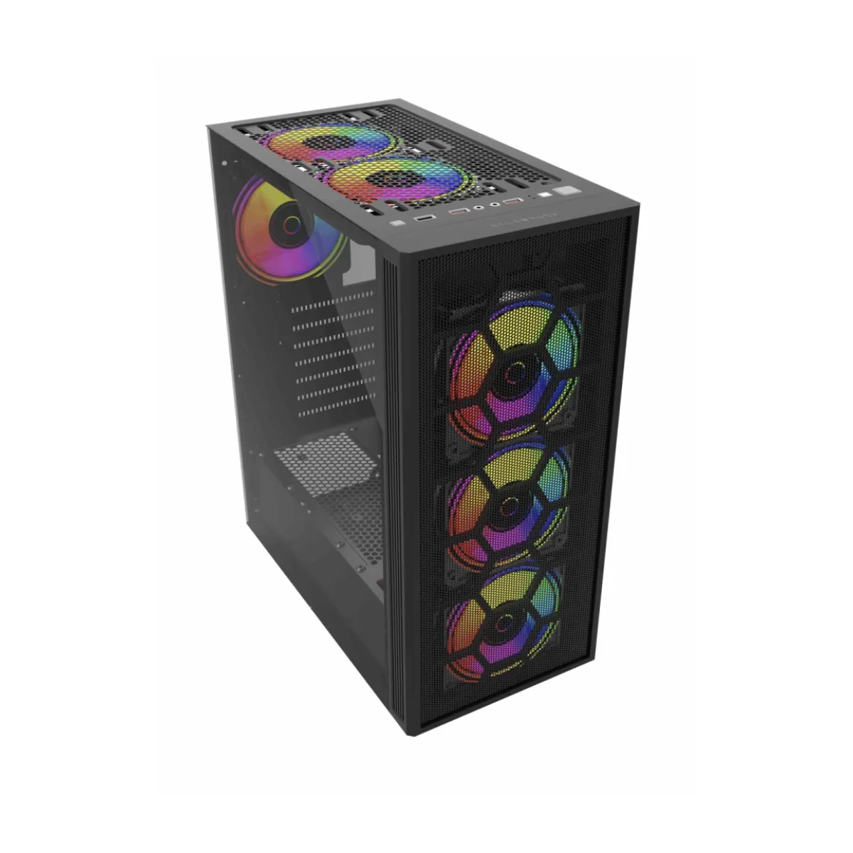Gabinete Gamer Balam Rush Dragonfly II Mesh GM740 Media Torre ATX Micro ATX Mini ITX Panel Lateral BR 935982