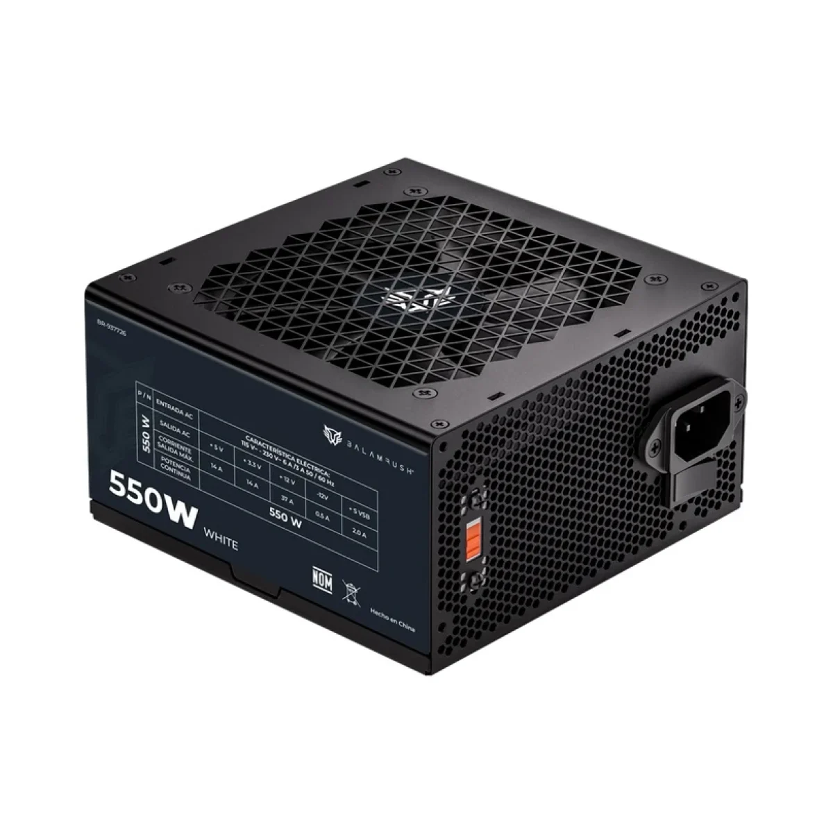 Fuente de Poder Balam Rush PULSAR 550PR 550W ATX 24 pin 4 SATA 80 PLUS White BR 937726