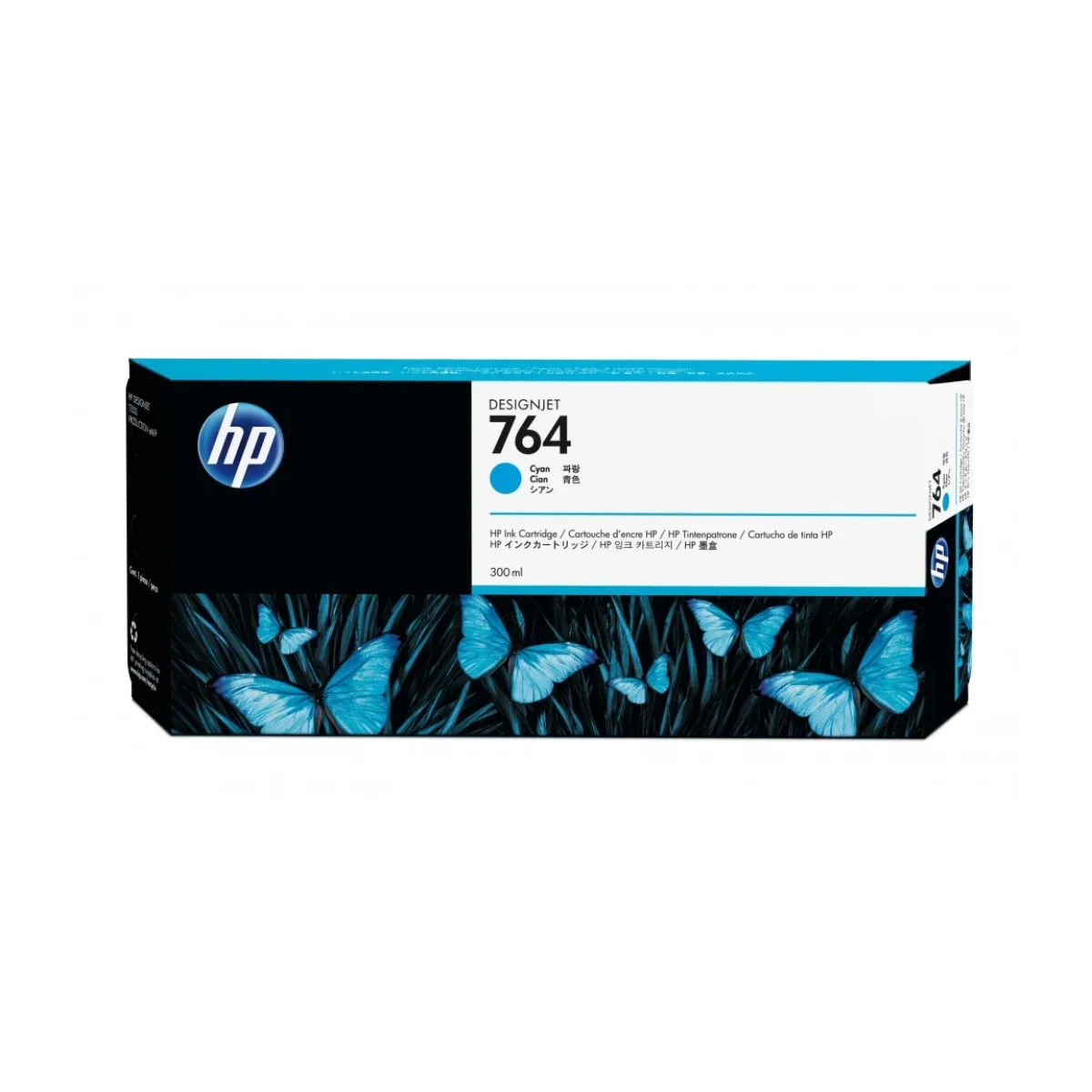 Tinta Hp Lf 764 Cyan 300Ml C1Q13A
