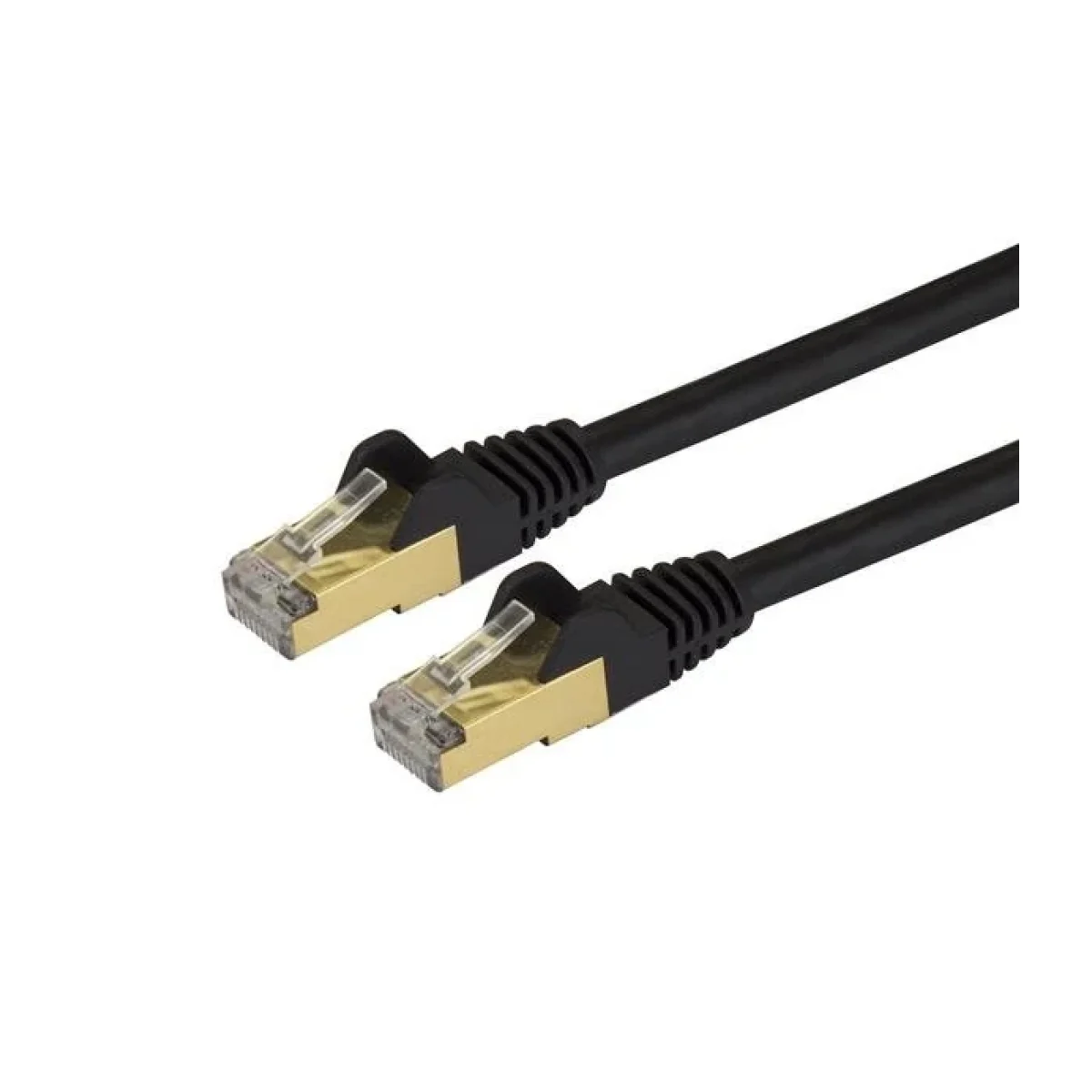Cable de Red StarTechcom Cat6a RJ 45 12M Negro C6ASPAT4BK