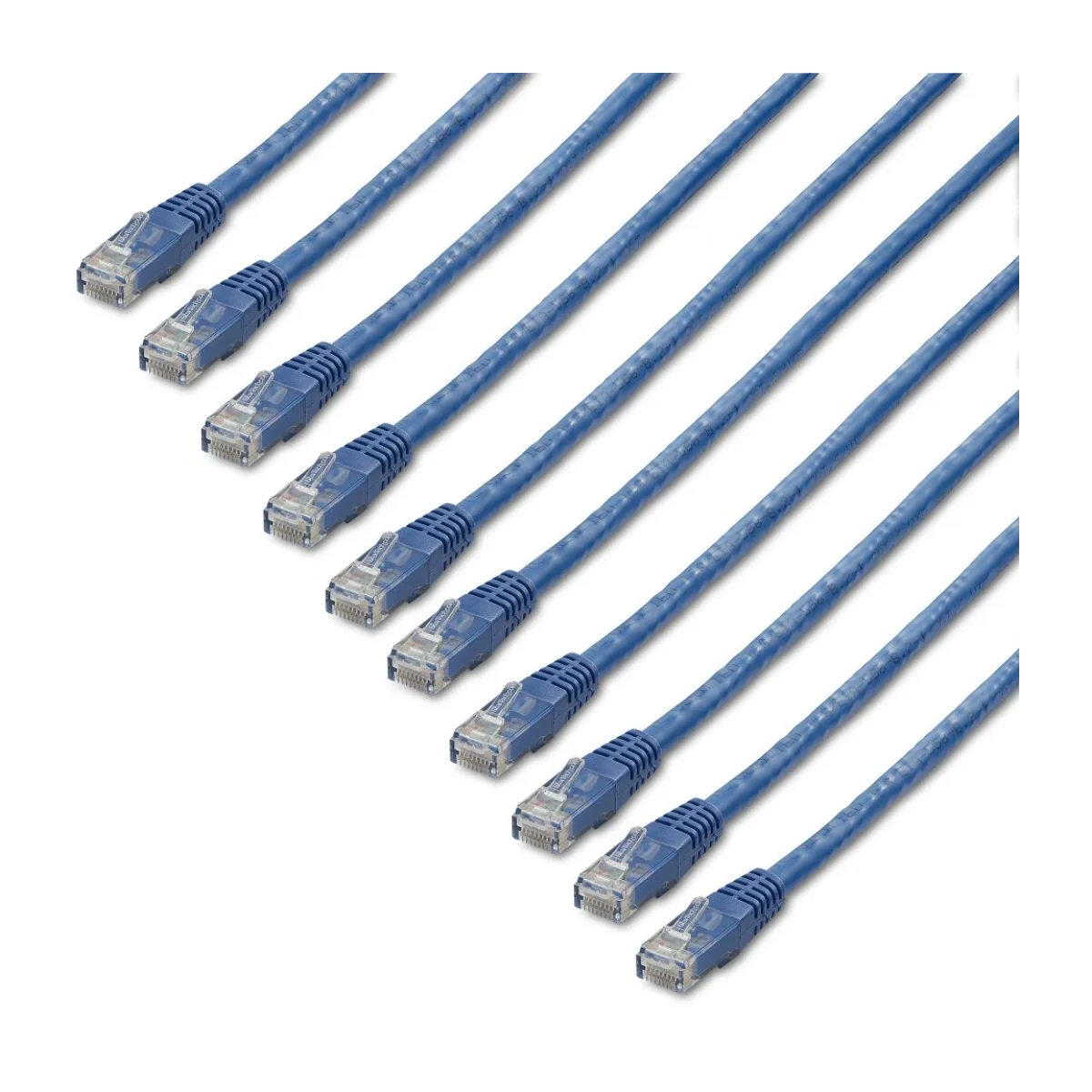 Cable de Red StarTechcom Cat6 RJ 45 18M Azul 10 Piezas C6PATCH6BL10PK