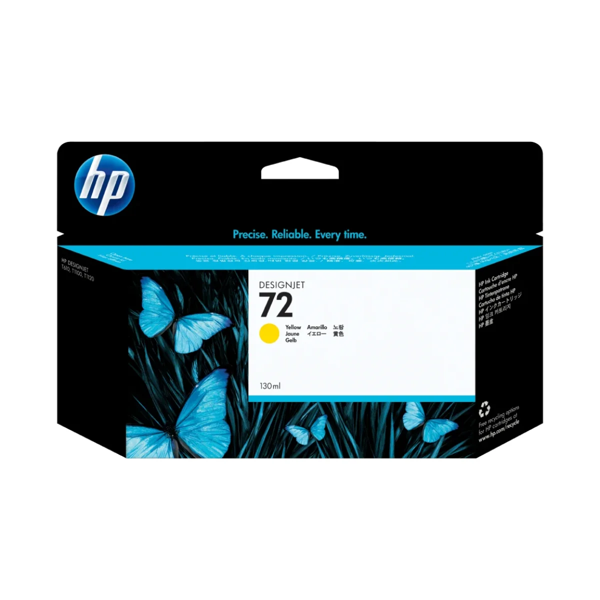 Cartucho De Tinta Hp 72 Amarillo Original C9373A C9373A